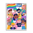 thumbnail image 1 of Be Proud LGBTQ+ Pride Inspirational Graphic Art White Framed Art Print Wall Art, 1 of 7