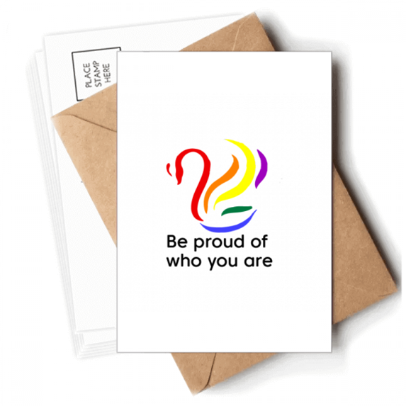 Be Proud Of Who You Are Art Deco Fashion Postcards Envelopes Blank Note Cards Mailing