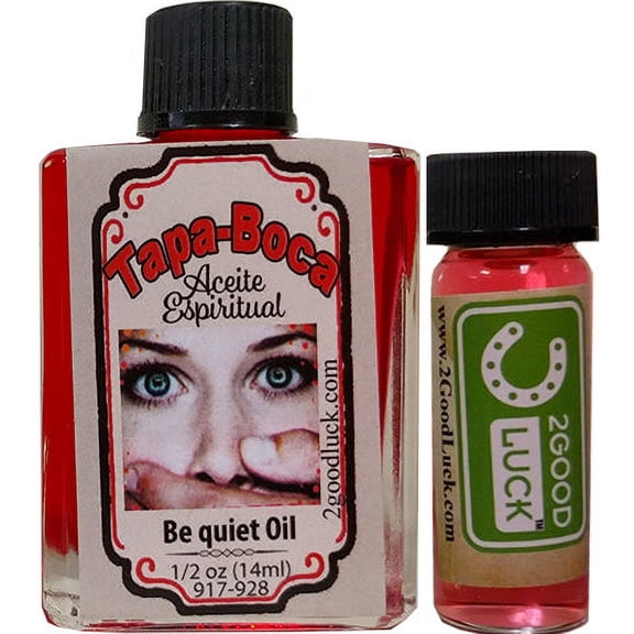 Be Quiet Spiritual Oil With 1 Dram Perfume Set / Aceite Tapa Boca