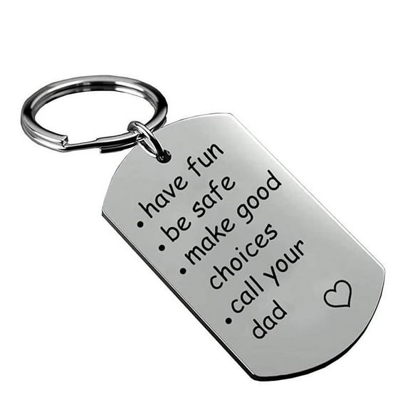 Be Safe, Make Good Choices And Call Your Grandma/Grandpa Keychain
