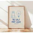Be Salt And Light Wall Art Print, Matthew Christian Bible Verse Decor ...