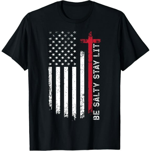 Be Salty Stay Lit Matthew 5:13-16 T-Shirt100%cotton
