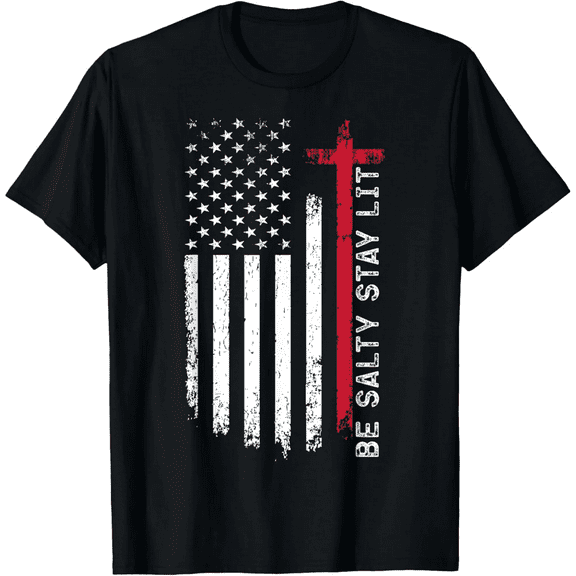 Be Salty Stay Lit Matthew 5:13-16 T-Shirt100%cotton
