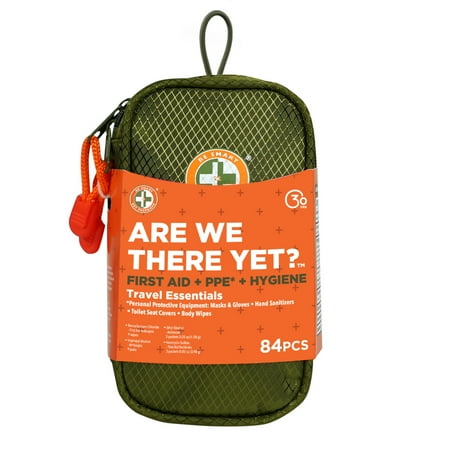 Are We There Yet? Travel Essentials by Be Smart Get Prepared, 84 Pieces – PPE, Camping, Hiking, Fishing, Boating, Family