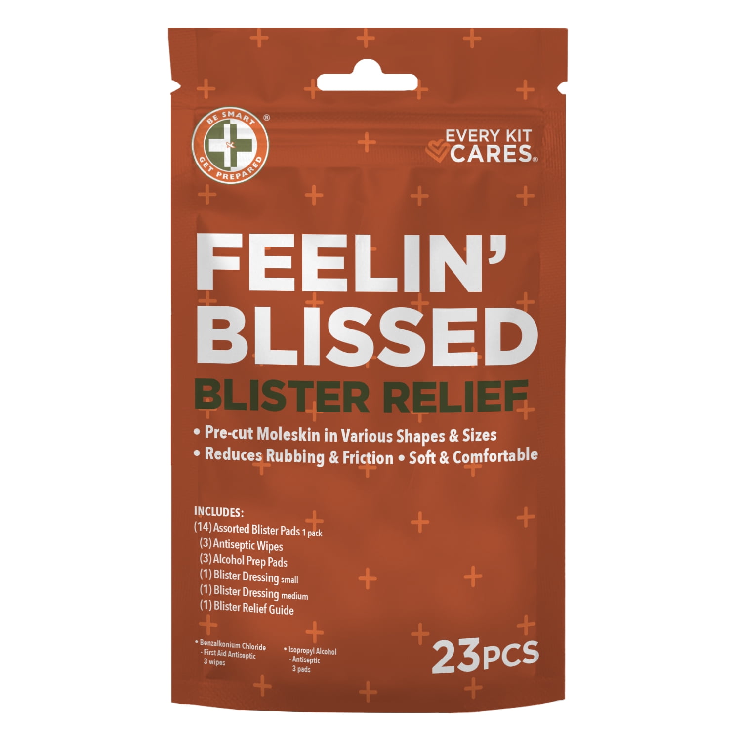 Be Smart Get Prepared Blister Relief Kit, 23Piece Moleskin