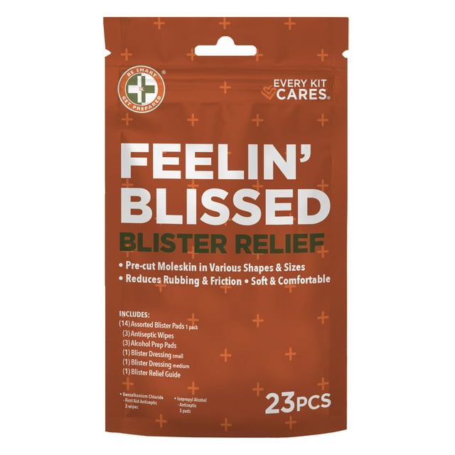 Be Smart Get Prepared Blister Relief Kit, 23Piece Moleskin