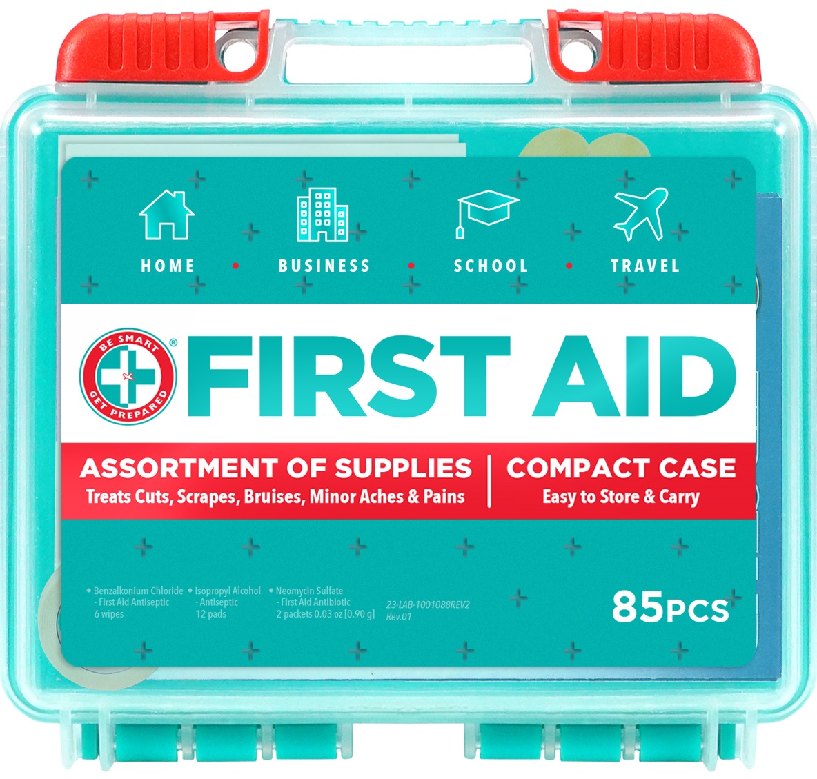 Be Smart Get Prepared First Aid Kit, 85 count - image 1 of 7