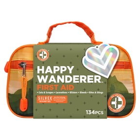 Be Smart Get Prepared Outdoor First Aid - Happy Wanderer, 134 Piece