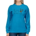 thumbnail image 1 of Be Someone's Sunshine Butterfly Sweatshirt Women -Image by Shutterstock, Female Small, 1 of 4