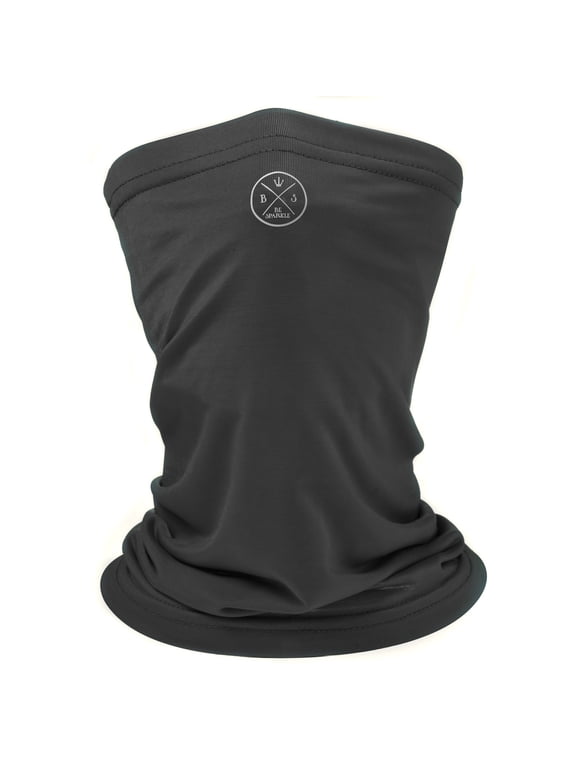 Neck Gaiter Face Mask, Bandana Face Cover for Men and Women, Workout Mask (Black)