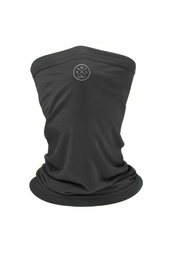 Neck Gaiter Face Mask, Bandana Face Cover for Men and Women, Workout Mask (Black)