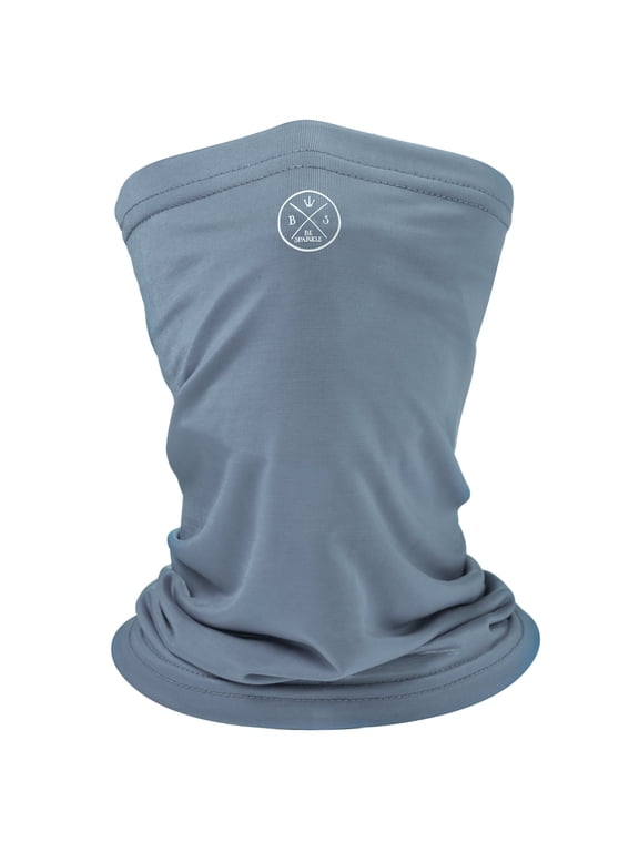 Neck Gaiter Face Mask, Bandana Face Cover for Men and Women, Workout Mask (Gray)