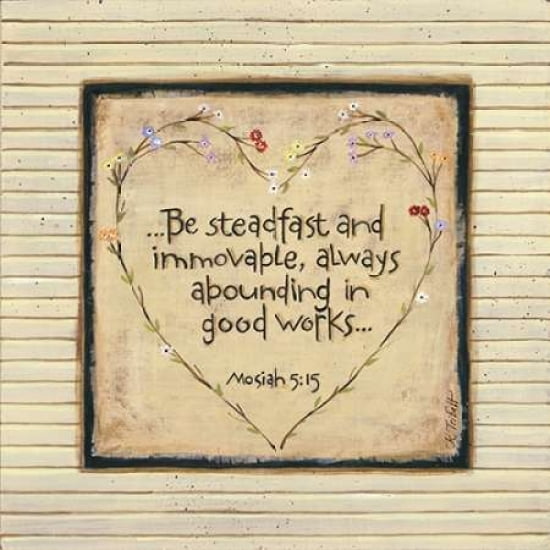 Be Steadfast Canvas Art - Karen Tribbet (24 x 24)