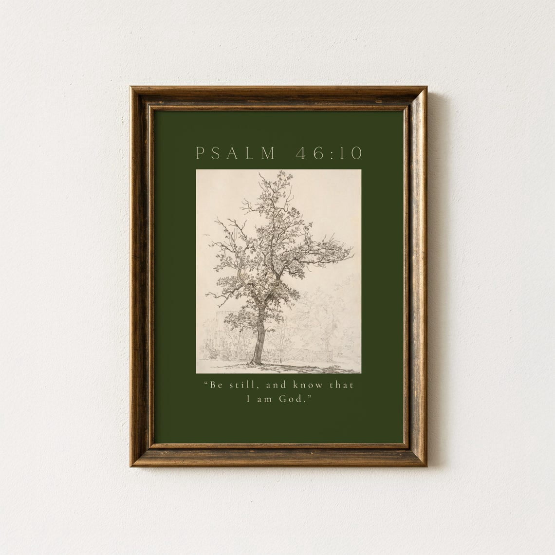 Be Still And Know I Am God Psalm 46:10 Bible Verse Wall Art ...