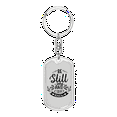 thumbnail image 1 of Be Still And Know Psalm 46:10 Stainless Steel or 18k Gold Premium Swivel Dog Tag Keychain, 1 of 9