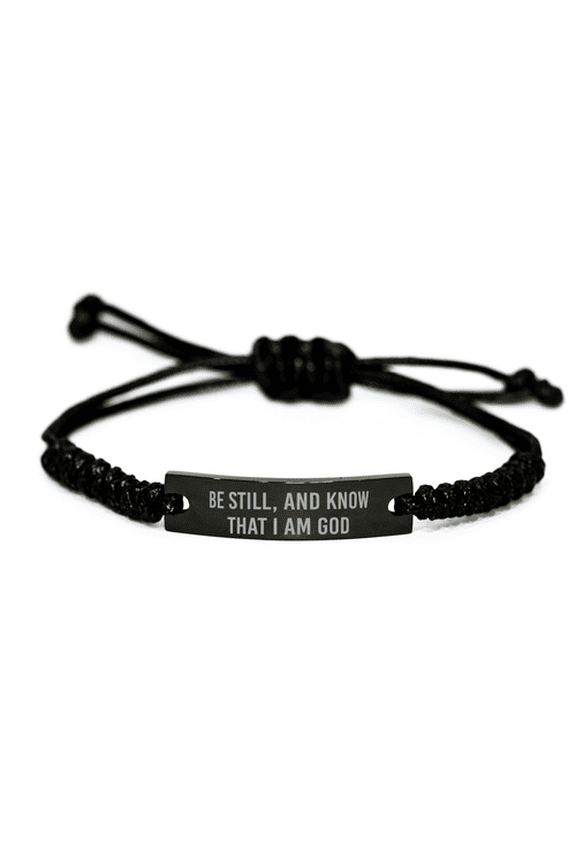 Be Still And Know That I Am God Bracelet Baptism Communion Gifts For Him Her Men Women Stainless Steel Bracelet