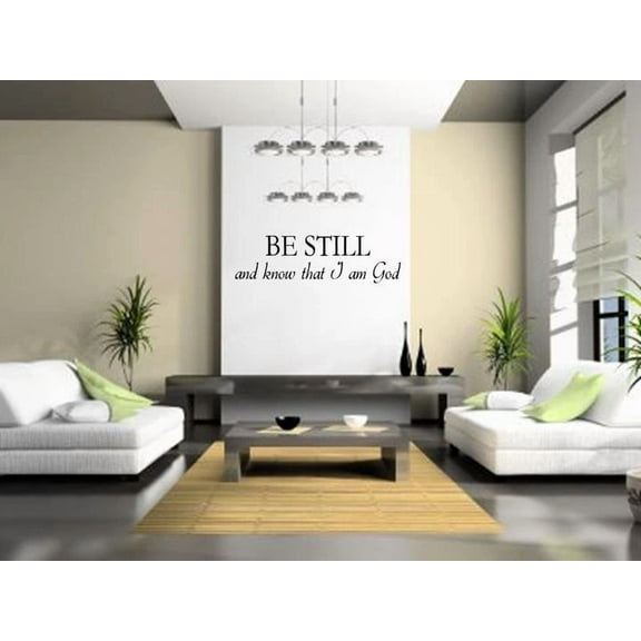Be Still And Know That I Am God Home Decor Wall Decal Quote Lettering Saying 24"