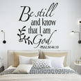 thumbnail image 1 of Be Still And Know That I Am God Psalm 46:10 Wall Decals Bible scriptures Wall Sticker Vinyl Room Decoration Accessories 43x48cm, 1 of 4