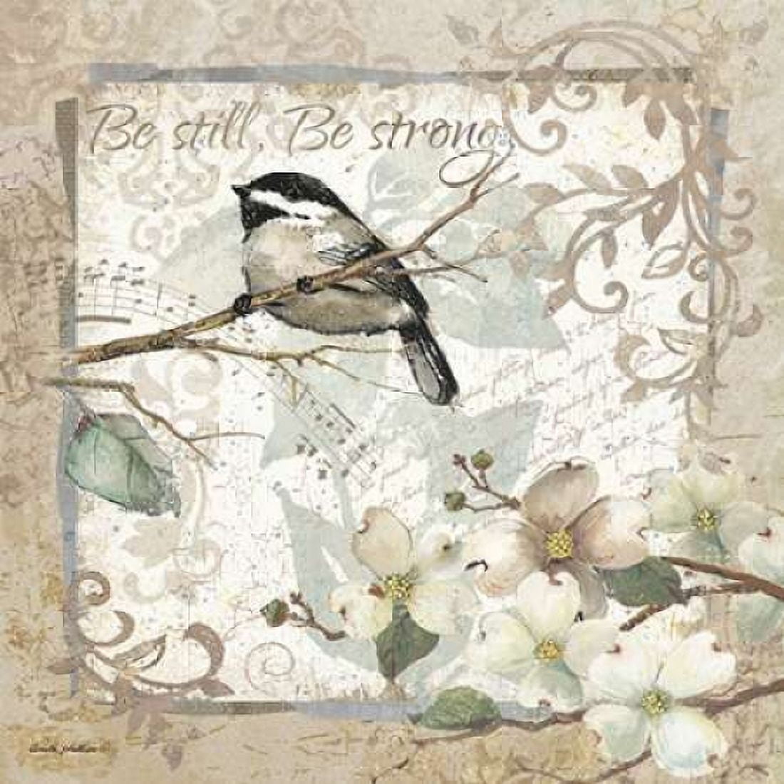 Be Still - Be Strong - Border Canvas Art - Anita Phillips (24 x 24)