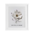 thumbnail image 1 of Stupell Industries Shabby Chic Be Still & Know Pressed Flowers White Framed Print Under Glass, 17 x 21, by Lettered and Lined, 1 of 8