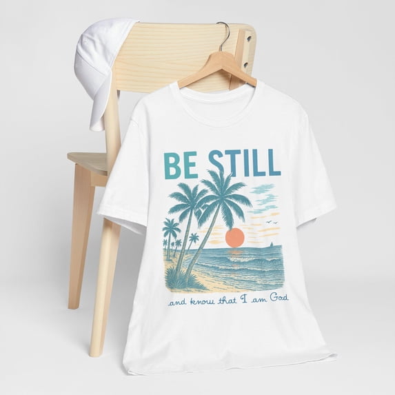Be Still and Know Graphic Tee Lightweight Christian TShirt - Walmart.com