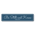 thumbnail image 1 of Be Still and Know Sign, Inspirational Sign, Christian Wall Decor Idea - 4x18 inches, 1 of 4