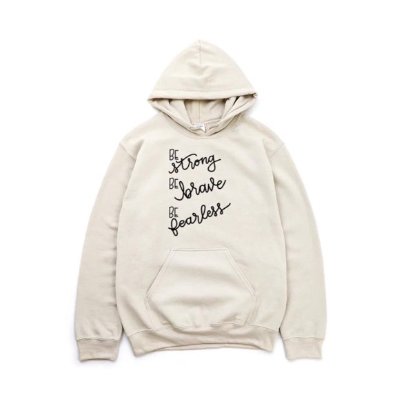 Be Strong Motivation Strength Power Encouragement Positive Quote Hoodie, for men & women, up to size 5XL