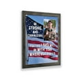 thumbnail image 1 of Be Strong and Courageous, Biblical Military Gift, American Flag Picture Frame, 5023BW, 1 of 6