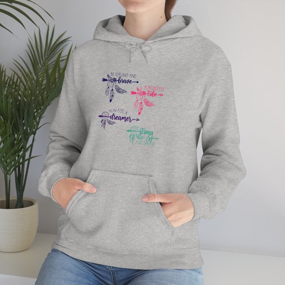 Be Strong and brave Always Dreamer Unisex Heavy Blend™ Hooded Sweatshirt