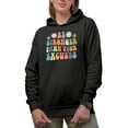 thumbnail image 1 of Be Stronger Than Your Excuses, Motivational Quote, Groovy Retro Wavy Text Merch Gift, Black Hooded Sweatshirt or Hoodie, 2XL, 1 of 5