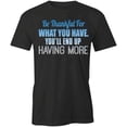 thumbnail image 1 of Be Thankful T-Shirt | Cool Thanksgiving Black Tee Gift, 1 of 5