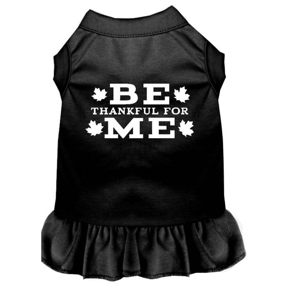 Pet Dog Cat Dress Screen Printed, "Be Thankful For Me"