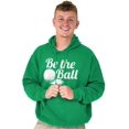 thumbnail image 1 of Be The Ball Golfers Sports 80s Unisex Plus Fleece Graphic Hoodie Brisco Brands 2X, 1 of 3