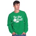 thumbnail image 1 of Be The Ball Golfers Sports 80s Unisex Plus Fleece Graphic Sweatshirt Brisco Brands 5X, 1 of 5