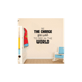 thumbnail image 1 of Be The Change You Wish To See In The World - Life Inspirational Quote Vinyl Wall Decal Wall Sticker Wall Art Decoration Home Room Bedroom Office Class Room Living Room Décor Size (10x10 inch), 1 of 2