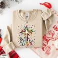 thumbnail image 1 of Be The Light Christmas Sweatshirt, Christian Sweat for Christmas, Religious Christmas Shirt, 1 of 4