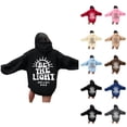 thumbnail image 1 of Be The Light God'S Gift Christian Hoodies Long Sleeve Pullover for Women Religious Hooded Sweatshirts, 1 of 5
