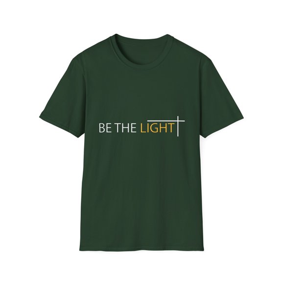 Be The Light Men Women Religious Christian Unisex Softstyle T-Shirt