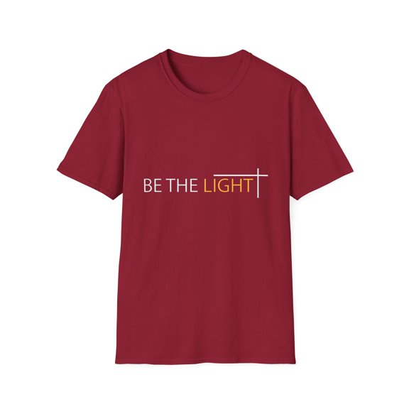 Be The Light Men Women Religious Christian Unisex Softstyle T-Shirt