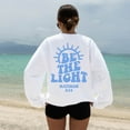 thumbnail image 1 of Be The Light Sweatshirt Gift For Christians, Mathew 5:14 Sweatshirt, Bible Verse Sweater, Religious Hoodie, Faith Outfit, Church Sweatshirt, 1 of 2
