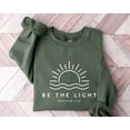 thumbnail image 1 of Be The Light Sweatshirt, Mathew 5:14 Sweatshirt, Christian Apparel Faith Gift, Men Faith Gift Worship Shirt, Christian Shirt, Jesus Shirt, 1 of 2
