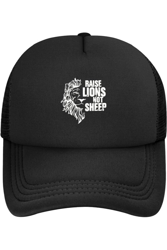 Be The Lion Not The Sheep Mesh Hat Funny Fashion Cool Baseball Cap Sun Hat for Men Women