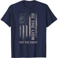 thumbnail image 1 of Be The Lion Not The Sheep Softstyle Unisex T-Shirt,Navy Color,Size M, 1 of 5