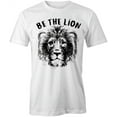 thumbnail image 1 of Be The Lion T-Shirt | Motivational Workout White Tee Gift, 1 of 5