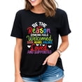 thumbnail image 1 of Be The Reason Someone Feels Loved Shirt Social Workers T-Shirt for Women Black 4X-Large, 1 of 4