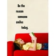 thumbnail image 1 of Be The Reason Someone Smiles Today. Motivational Inspirational Quote Vinyl Wall Decal 6x16 Inches, 1 of 2