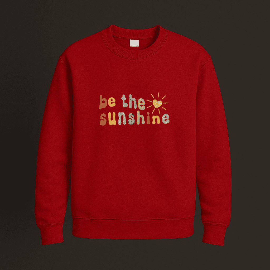 Quirine - Colorful Sun Collage Sweatshirt