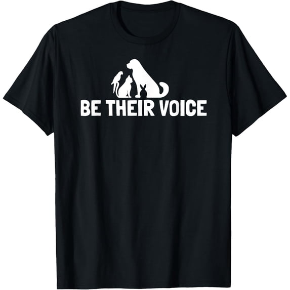 Be Their Voice - Don′t Shop Adopt - Animal Rescue Volunteer T-Shirt