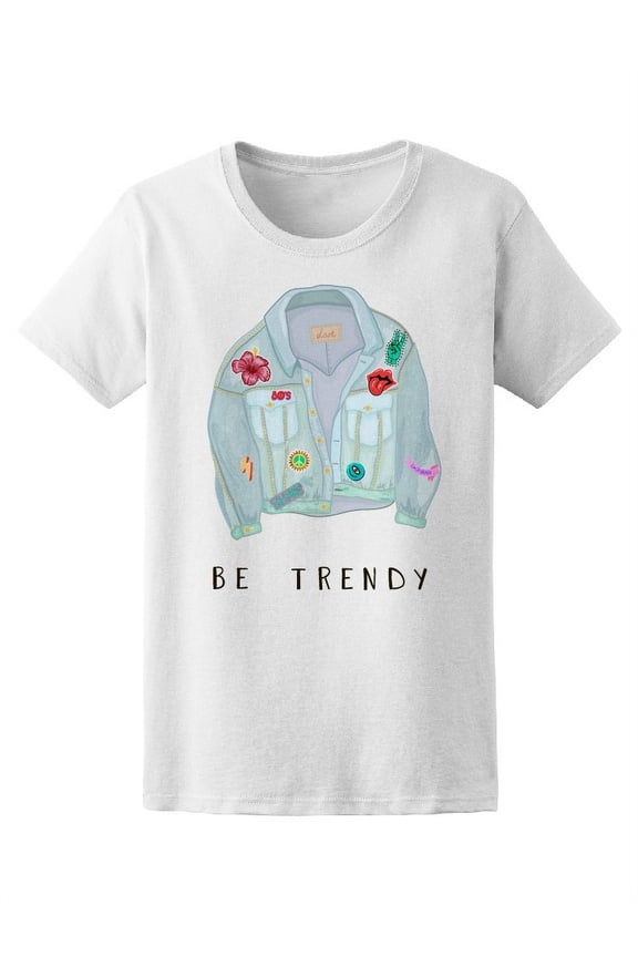 Be Trendy Jacket 80S Style T-Shirt Women -Image by Shutterstock, Female Medium
