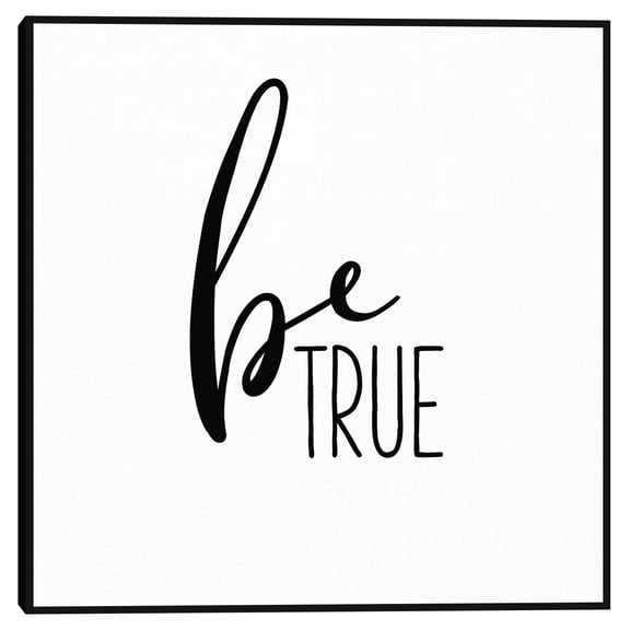 Be True by Wild Apple Portfolio Framed Canvas Art Print
